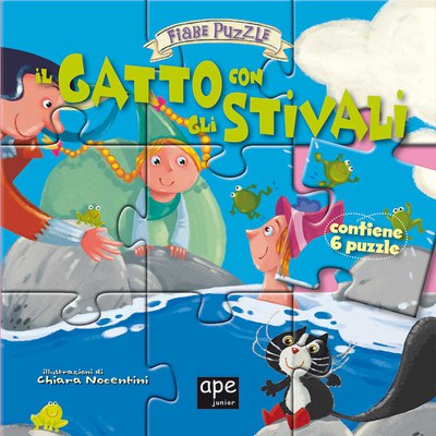 Il gatto con gli stivali. Fiabe puzzle. Libro puzzle. Ediz. illustrata —  Salani